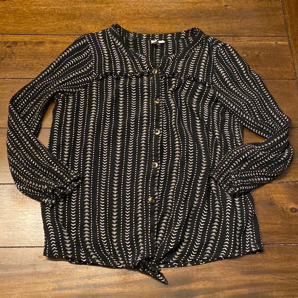 SO Girl’s top size Large 10/12 black